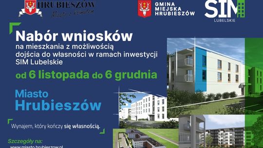 Nabór wniosków na mieszkania w ramach inwestycji SIM Lubelskie