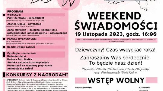 Przyjdź na WEEKEND ŚWIADOMOŚCI i zadbaj o swoje zdrowie!