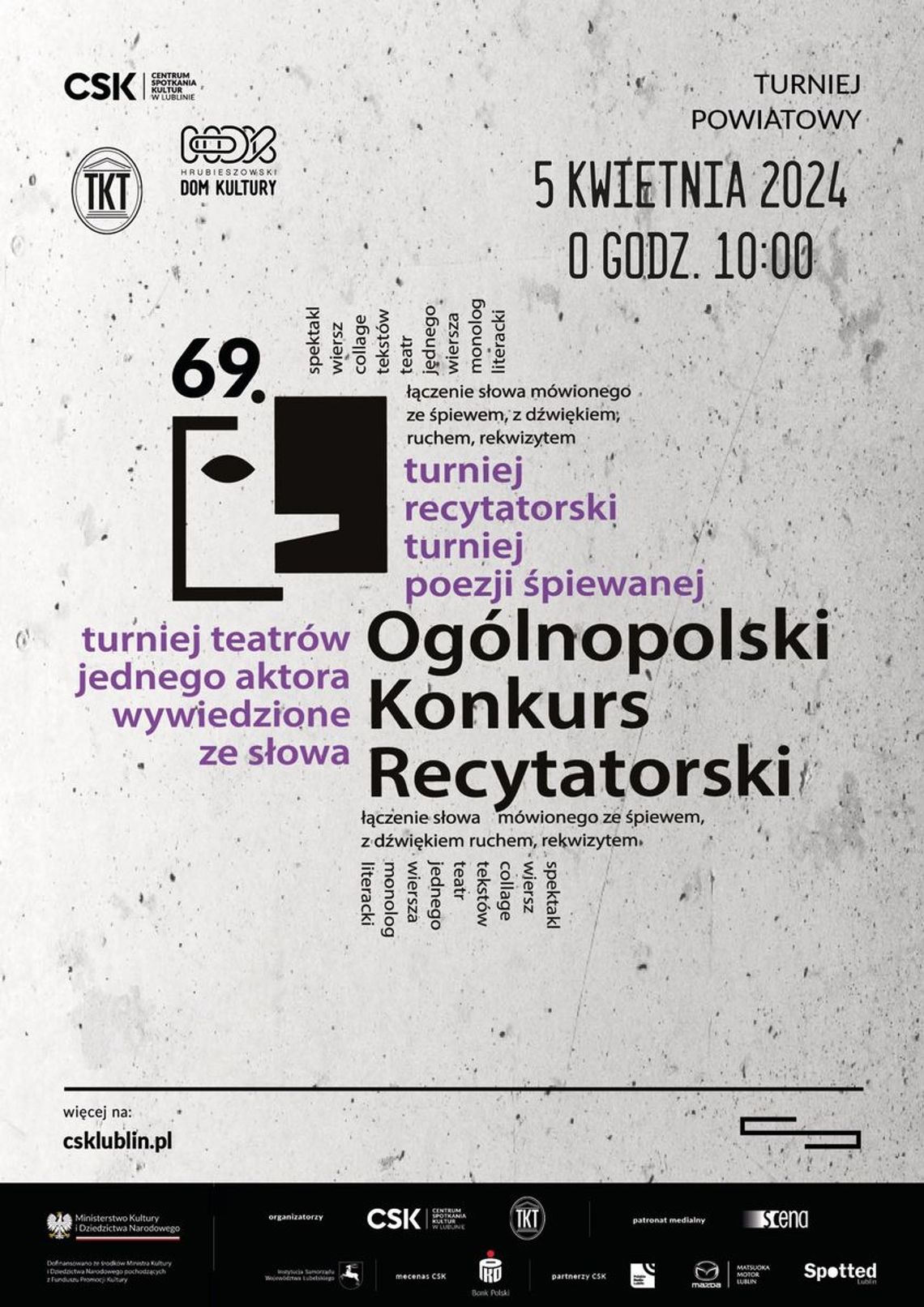 Ogólnopolskiego Konkursu Recytatorskiego