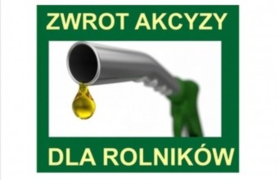 Zwrot podatku akcyzowego dla rolników.